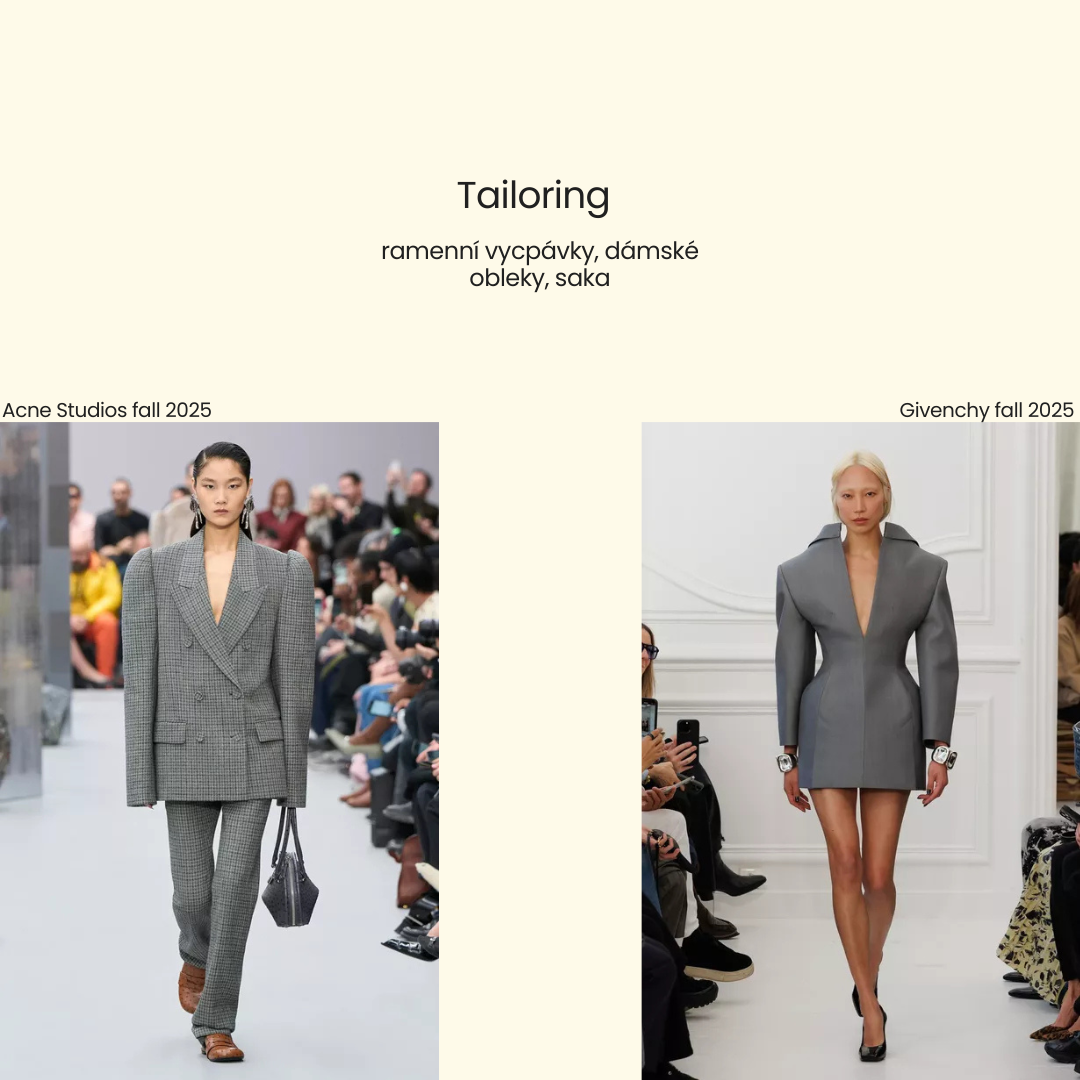 saka, oblek, ramenní vycpávky, módní trendy 2025, česká značka, slowfashion, pomalá móda, inspirace oblečení pro ženy